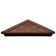 PPK cap to a collection column, 2 × 2 bricks, 53.5 × 53.5 × 4.3 cm, brown, “flexible tile”