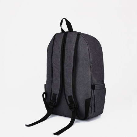 School backpack from lightning textiles, Fulldorn, external pocket, color gray color-3