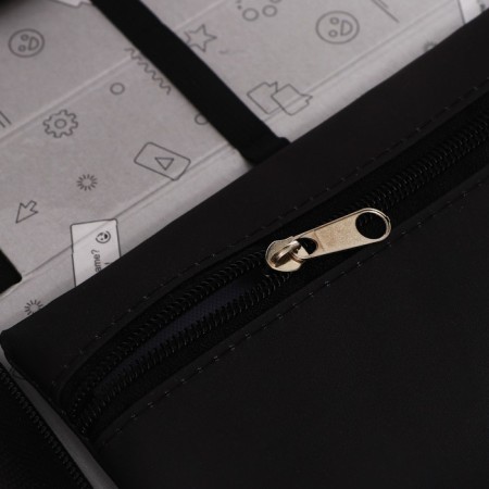 Penal 1 section 140 x 210 x 40 mm, folding pocket and cosmetic bag, fabric, calligrata topontent "hamster"-6