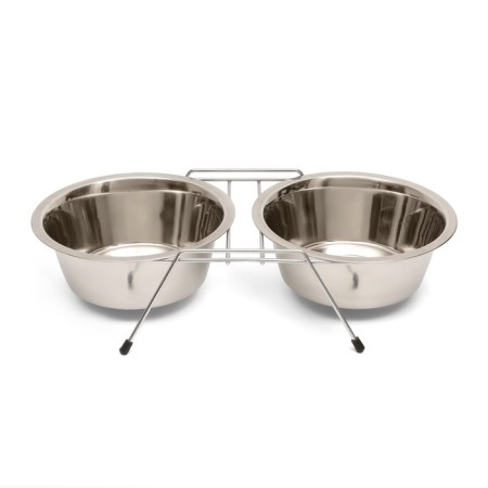 A set of 2 bowls on a stand, 2 x 1.5 l-3