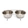 A set of 2 bowls on a stand, 2 x 1.5 l