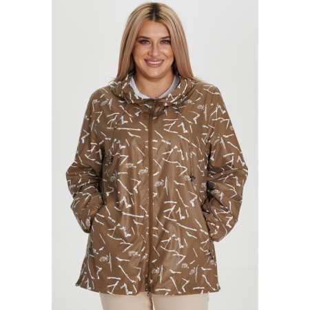Women's jacket, size 66, brown color