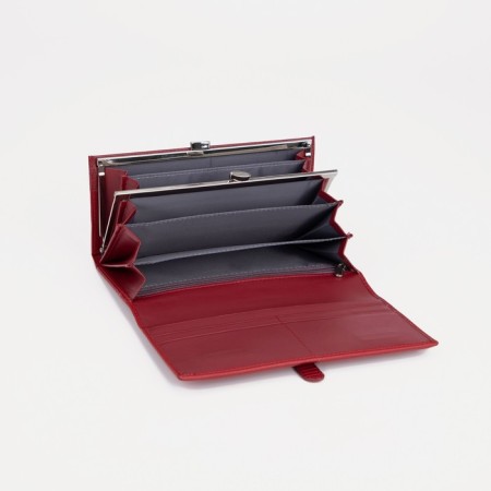 Wallet on magnets, burgundy color-2