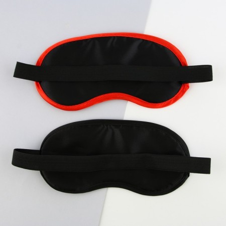 Pair masks for sleeping "do not lean", 2 pcs., Red color-1