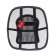 Orthopedic back on the Torso seat with a vertical massager, 38 × 39 cm