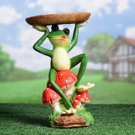 Garden figure "Drill with a tray" 20x22x36cm