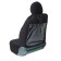 Organizer cape, 3 pockets, 600x400 mm, black