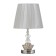Board Lamp with an ANFIA lighting E27 40W chrome 21x21x35 cm