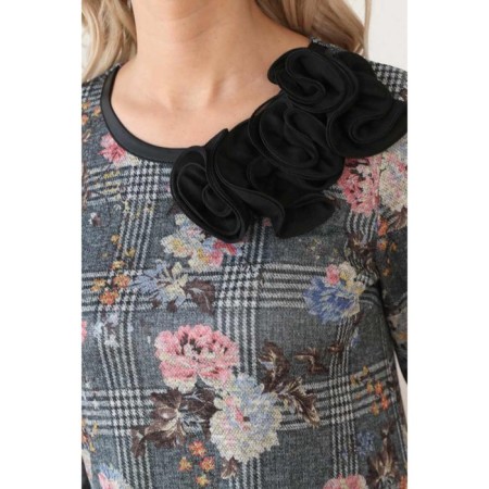 Women's dress, size 42, black color-2