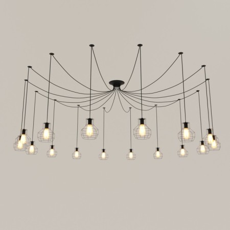 Lamp "Spider" 16he27 40W Black Bayerlux-1