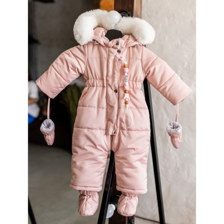 Overalls for the discharge for children, height 74 cm, color pink opal-3