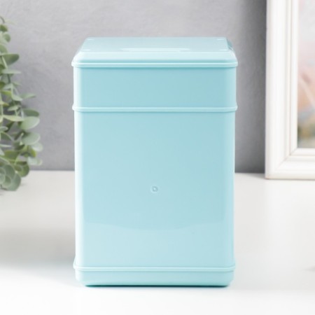 Piggy bank Plastic "safe. Zebra" code castle, sound aa blue 13x12x19 cm-2