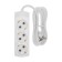 Extension cord Premium 3 nests, 1.5m, 3x1.5mm², s/h, white rexant