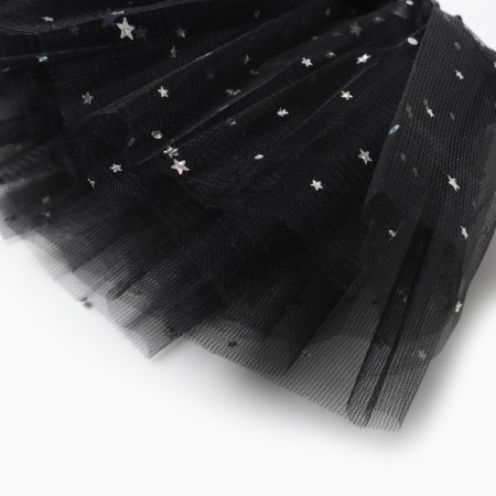 Children's skirt kaftan "stars" black, length 17 cm-2