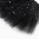 Children's skirt kaftan "stars" black, length 17 cm