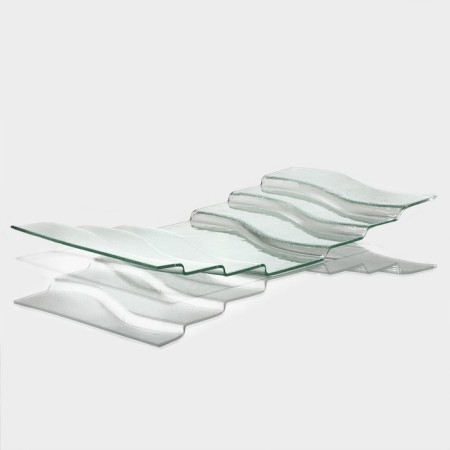Glass Serving Magistro "Avis", 7 steps, 40 × 76 × 8 cm-3