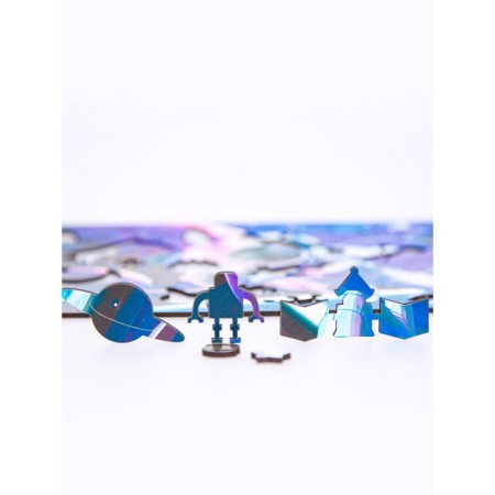Figure puzzle "Astronaut in space", 130 parts, 20 × 29 cm-2