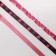 A set of satin ribbons "Bordeaux" 14 x 19 cm, 3 pcs.