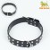 The collar of the clinker in 2 rows, 65 x 3.4 cm, Osh 50-60 cm, black