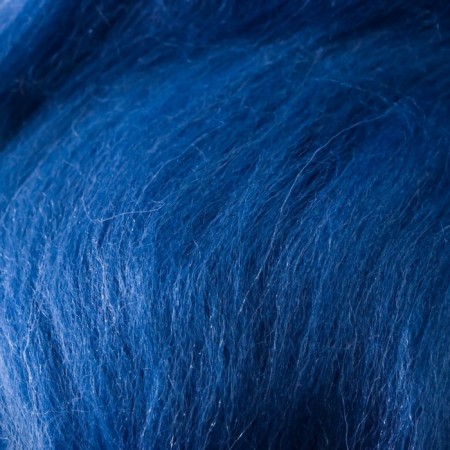 Fasting wool 100% half -toned wool 50 g (022, jeans) mix-2