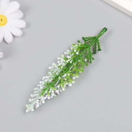 Artificial plant for creativity "meadow flower" set 12 pcs white 13 cm-3