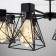 Trappola chandelier, 8x60W E27, black color