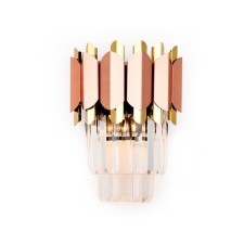 Wall lamp with crystal Ambrella Light, Traditional, Tr5294, E14, Color Pink Gold, Gold
