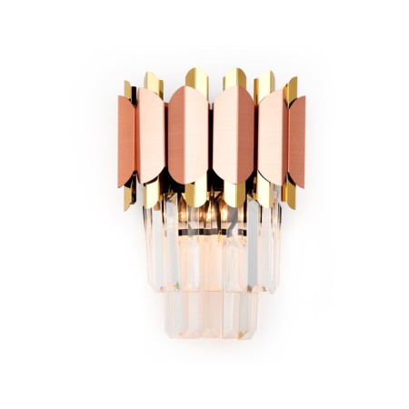 Wall lamp with crystal Ambrella Light, Traditional, Tr5294, E14, Color Pink Gold, Gold