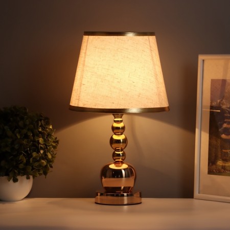 Table lamp "Formula" 1x40W E27 gold 22x22x36cm-1