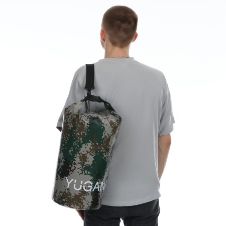 Yugana hairshome, PVC, waterproof 15 liters, one belt, camouflage-12