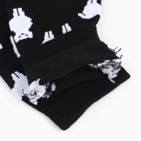 Women's socks, black color/llama, size 35-37-3