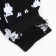 Women's socks, black color/llama, size 35-37