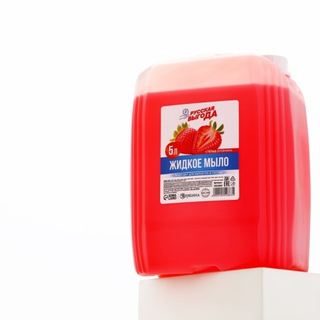 Liquid kitchen soap, 5 liters (5000 ml), strawberry aroma, Russian benefit