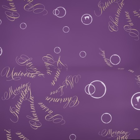 Film for flowers matte, "Bubbles", 57x57cm, purple + pink, 65 μm-3