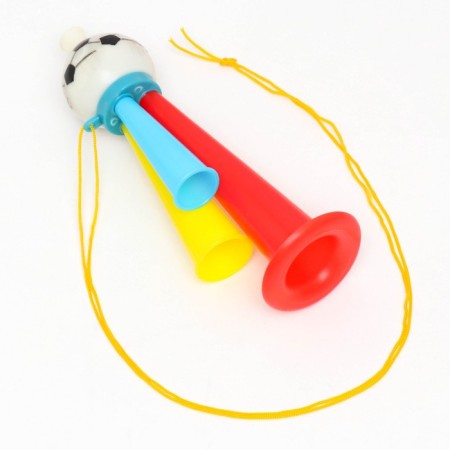 Dudka fan children's "Horn - football", plastic, 19 cm, mix-2