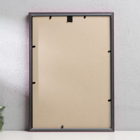Photo frame plastic "Rainbow" 21x30 cm, purple metallic-2