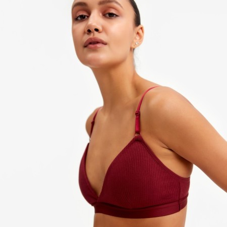 Top female, burgundy color, size 42-44-5