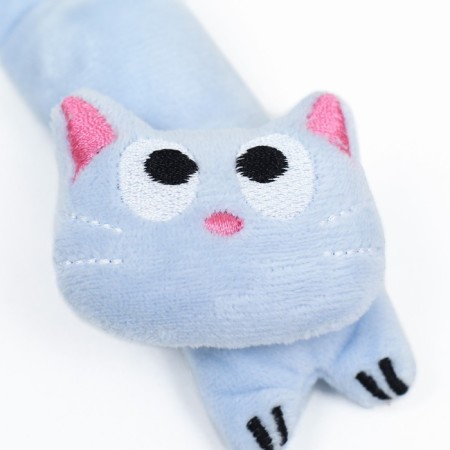 A toy for cats with cat mint "Kisa", 11 cm, blue-2