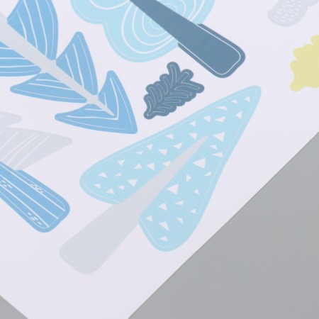 Stick plastic interior color "mixed forest" set 4 sheets 20x30 cm-2