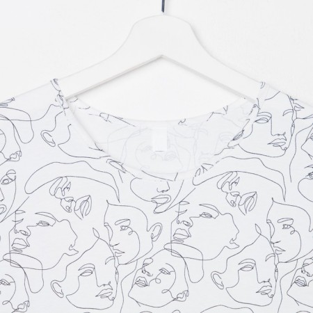 Night shirt female, complexion/white, size 48-5