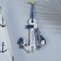 Thermometer "anchor with a seagull", 12 x 9.5 x 2.5 cm
