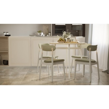 Dining table "Medison", 800 × 800 × 720 mm, support metal, color of the oak sanremo-4