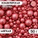 Confectionery sprinkling "shine", pink, 50 g