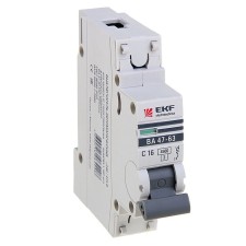 Automatic circuit breaker EKF Proxima, 1P, modular, 16 A