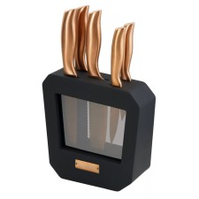 Lenardi knife set, on a stand, 5 items
