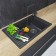 Kitchen sink "Delia 78", graphite color