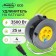Удлинитель морозостойкий на катушке Luazon Lighting ECO, 4 роз, 25м, 16А, КГ 3х2,5мм2,с выкл