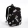 Young backpack from textiles on lightning, 3 pockets, black/yellow color