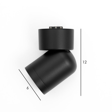 SLIM SLIM SLIM "BOOK" LED 10W 3000K-6000K 48V CRI90 Black 6.3x6.3x14.5cm-11