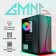 The GMNG OGC-G120 case is black without ATX 5x120mm 2xusb2.0 1xusb3.0 Audio Bott PSU BP